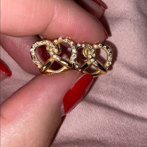 Marc Jacobs pretzel earrings from Bloomingdales.